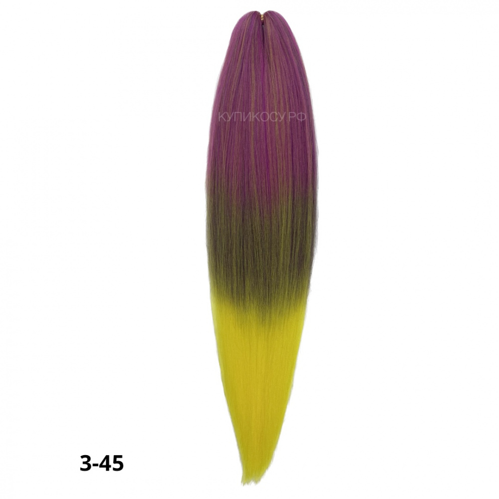 Канекалон Cocktail 3-45 (Hot plum/Purple/Yellow)